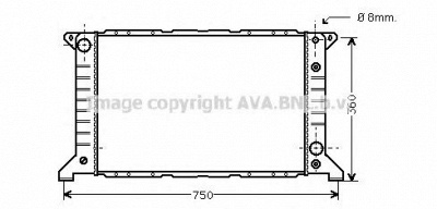 AVA QUALITY COOLING fd2166 -  Радиатор, охлаждение двигателя